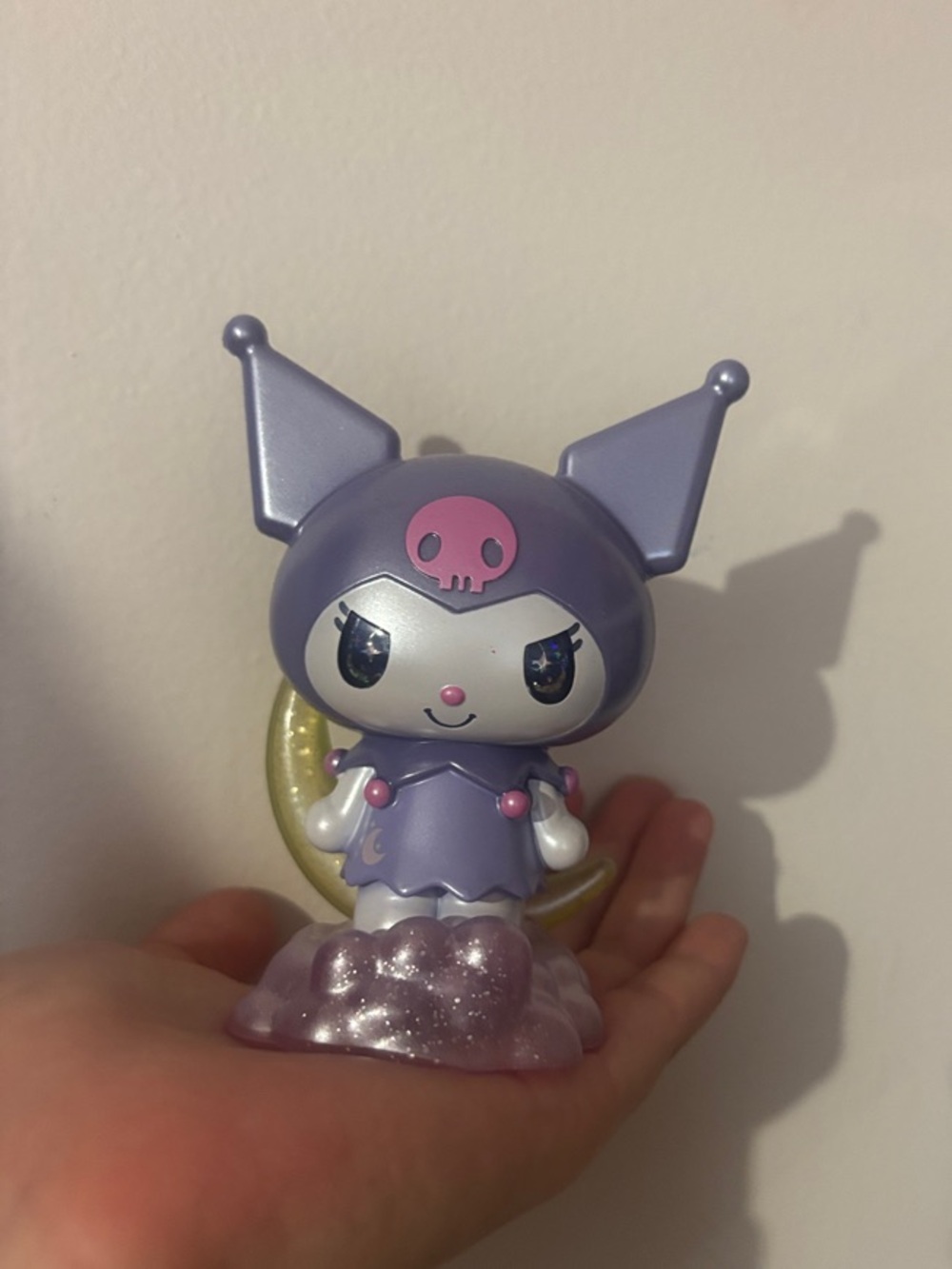 Sanrio Kuromi Lavender and Pink Glitter Vinyl Figure